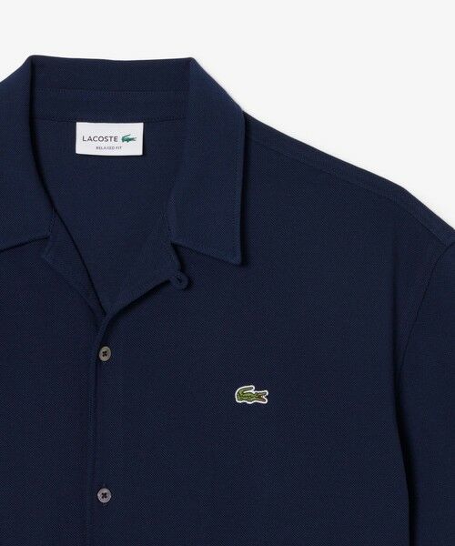 LACOSTE / ラコステ シャツ・ブラウス | 鹿の子地オープンカラーシャツ | 詳細13