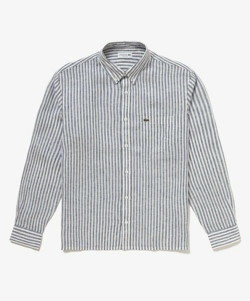 LACOSTE / ラコステ シャツ・ブラウス | リネンストライプシャツ | 詳細4