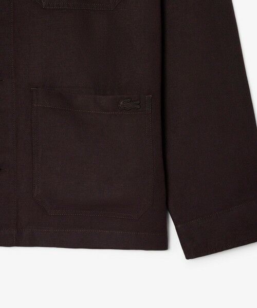 LACOSTE / ラコステ シャツ・ブラウス | リネン×レーヨンブレンドオーバーシャツ | 詳細10