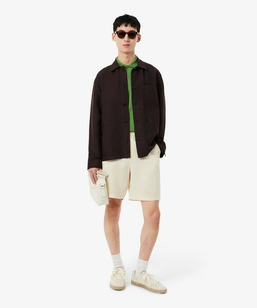 LACOSTE / ラコステ シャツ・ブラウス | リネン×レーヨンブレンドオーバーシャツ | 詳細12