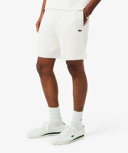 LACOSTE / ラコステ ショート・ハーフ・半端丈パンツ | ブークレニットショーツ（オフホワイト）