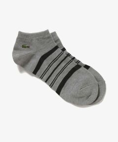 LACOSTE / ラコステ ソックス | メッシュ切り替えボーダーくるぶし丈ソックス 25-27cm