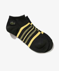 LACOSTE / ラコステ ソックス | メッシュ切り替えボーダーくるぶし丈ソックス 25-27cm