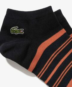 LACOSTE / ラコステ ソックス | メッシュ切り替えボーダーくるぶし丈ソックス 25-27cm
