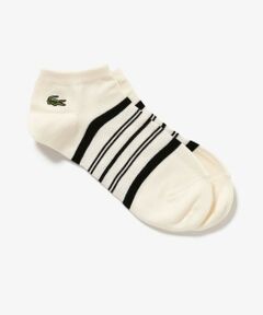 LACOSTE / ラコステ ソックス | メッシュ切り替えボーダーくるぶし丈ソックス 25-27cm