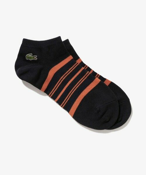 LACOSTE / ラコステ ソックス | メッシュ切り替えボーダーくるぶし丈ソックス 25-27cm | 詳細5