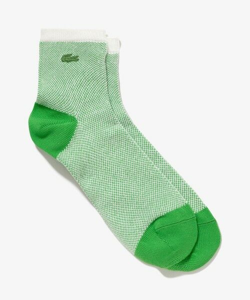 LACOSTE / ラコステ ソックス | ミックスカラージャカードニットソックス 25-27cm（グリーン）