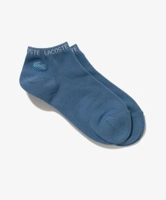 LACOSTE / ラコステ ソックス | ネームジャカードワニロゴパッチくるぶし丈ソックス 22-24cm