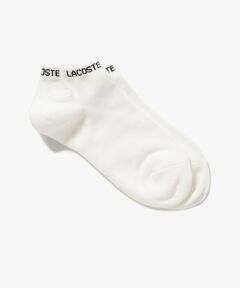 LACOSTE / ラコステ ソックス | ネームジャカードワニロゴパッチくるぶし丈ソックス 22-24cm