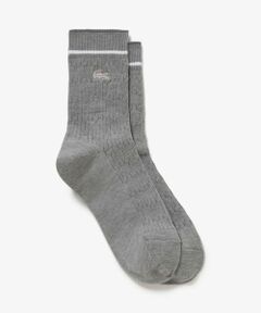 LACOSTE / ラコステ ソックス | 配色ラインケーブルニットソックス