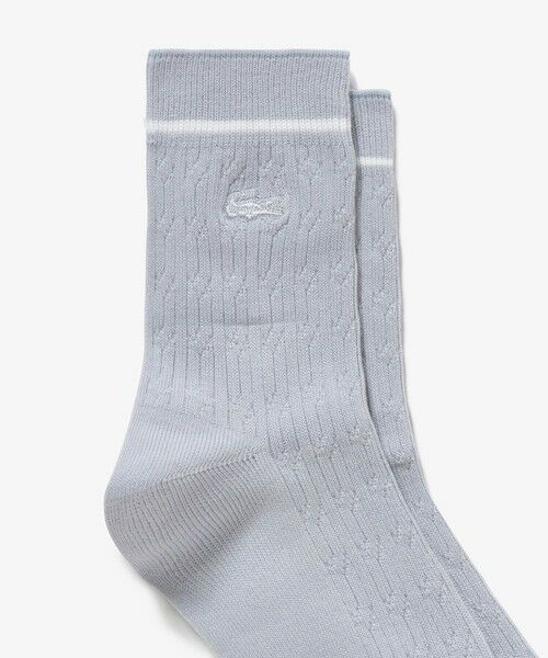 LACOSTE / ラコステ ソックス | 配色ラインケーブルニットソックス | 詳細4
