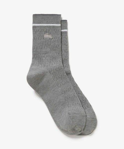LACOSTE / ラコステ ソックス | 配色ラインケーブルニットソックス | 詳細5