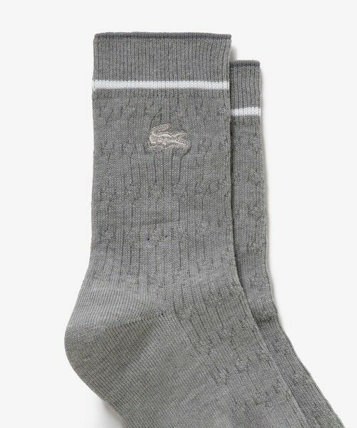 LACOSTE / ラコステ ソックス | 配色ラインケーブルニットソックス | 詳細6