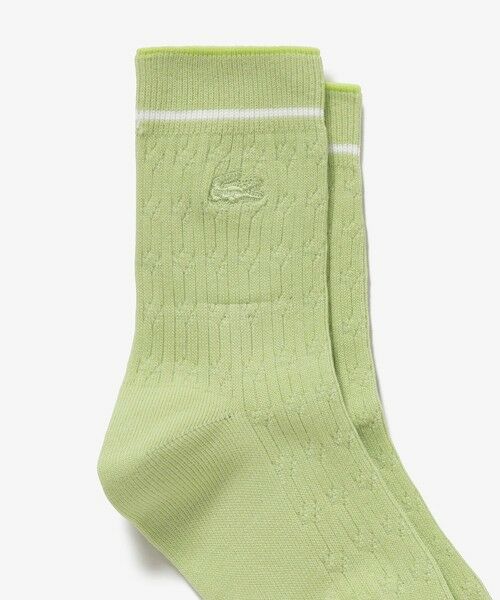 LACOSTE / ラコステ ソックス | 配色ラインケーブルニットソックス | 詳細8