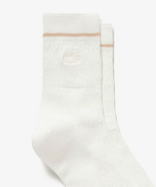 LACOSTE / ラコステ ソックス | 配色ラインケーブルニットソックス | 詳細10