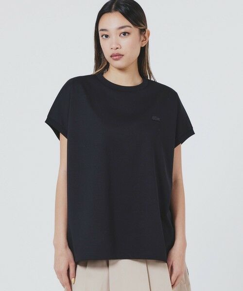 LACOSTE / ラコステ Tシャツ | 【オンライン限定】LACOSTE ルーズフィット フレンチスリーブ サイドスリット クルーネックTシャツ | 詳細2