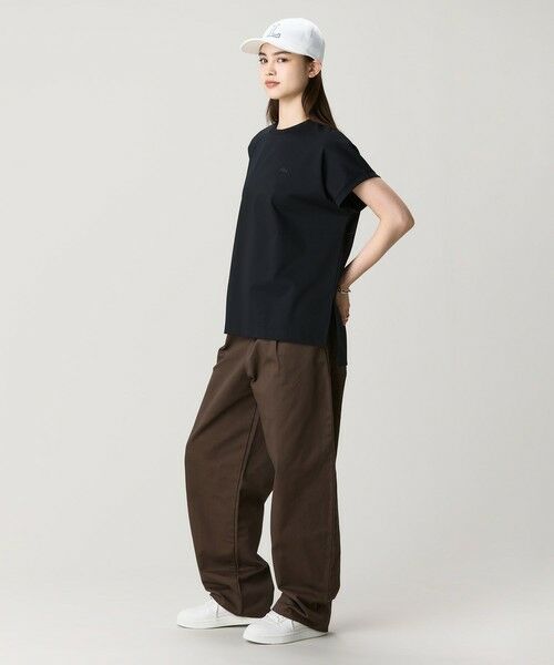 LACOSTE / ラコステ Tシャツ | 【オンライン限定】LACOSTE オーバーサイズ フレンチスリーブ サイドスリット クルーネックTシャツ | 詳細8
