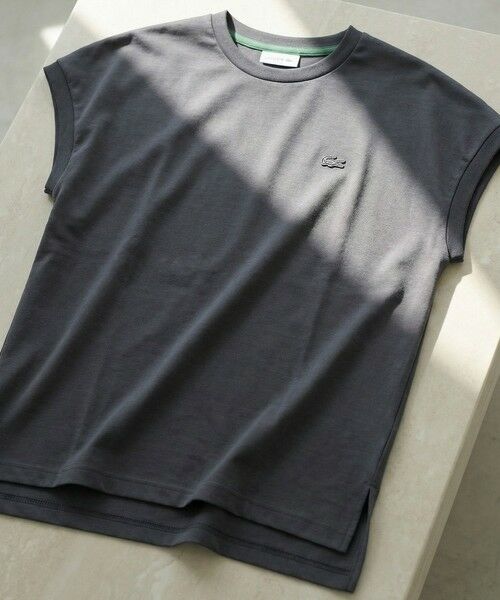 LACOSTE / ラコステ Tシャツ | 【オンライン限定】LACOSTE ルーズフィット フレンチスリーブ サイドスリット クルーネックTシャツ | 詳細14