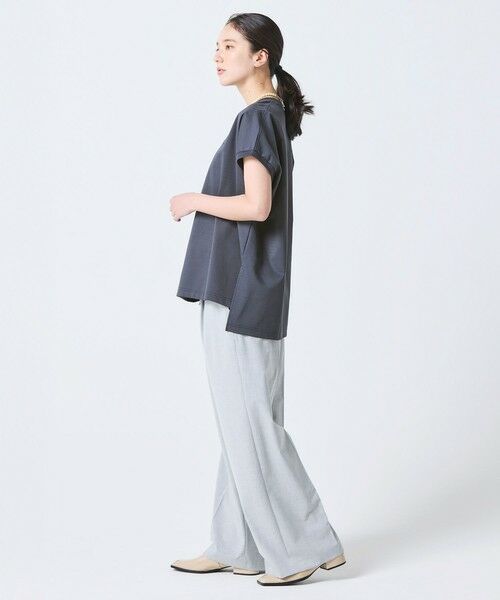 LACOSTE / ラコステ Tシャツ | 【オンライン限定】LACOSTE オーバーサイズ フレンチスリーブ サイドスリット クルーネックTシャツ | 詳細19