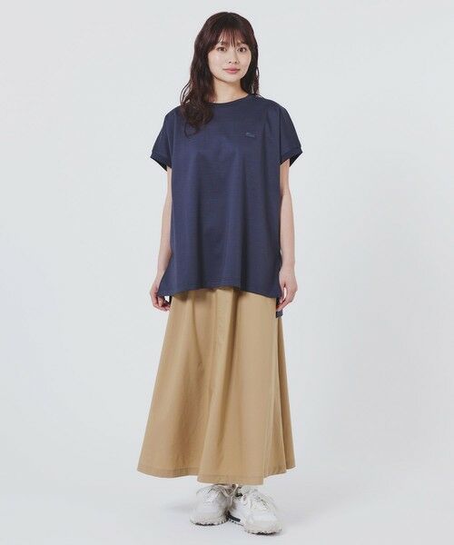 LACOSTE / ラコステ Tシャツ | 【オンライン限定】LACOSTE ルーズフィット フレンチスリーブ サイドスリット クルーネックTシャツ | 詳細15