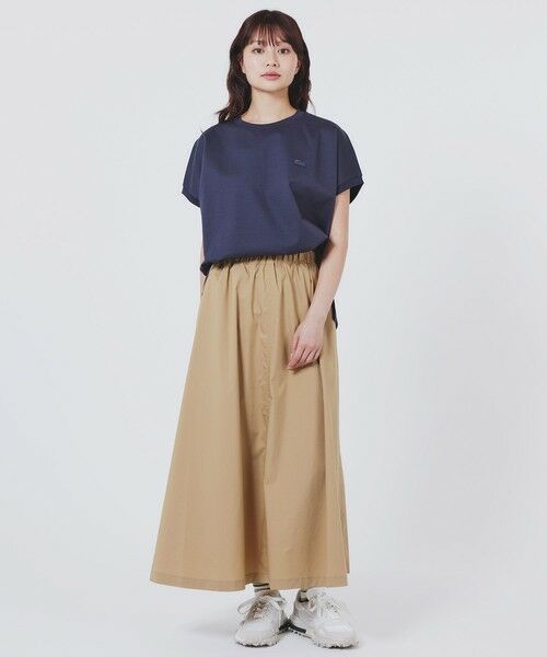 LACOSTE / ラコステ Tシャツ | 【オンライン限定】LACOSTE ルーズフィット フレンチスリーブ サイドスリット クルーネックTシャツ | 詳細18