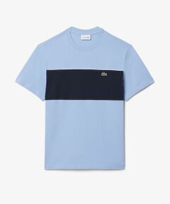 LACOSTE / ラコステ Tシャツ | 配色パイピングパネルボーダーTシャツ