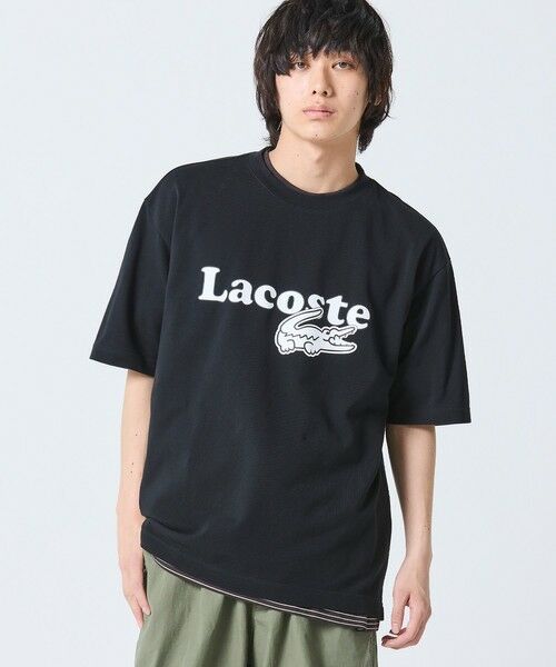 LACOSTE / ラコステ Tシャツ | 【オンライン限定】鹿の子地リラックスフィットTシャツ | 詳細1