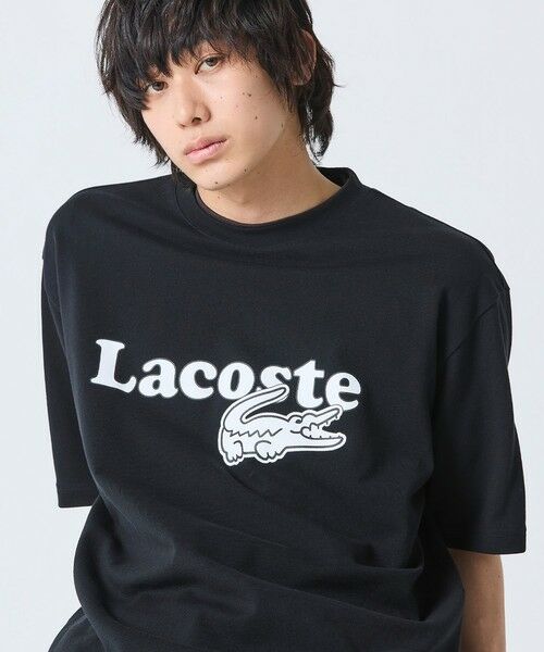 LACOSTE / ラコステ Tシャツ | 【オンライン限定】鹿の子地リラックスフィットTシャツ（ブラック）