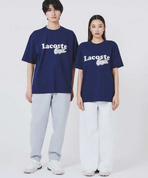LACOSTE / ラコステ Tシャツ | 【オンライン限定】鹿の子地リラックスフィットTシャツ | 詳細5