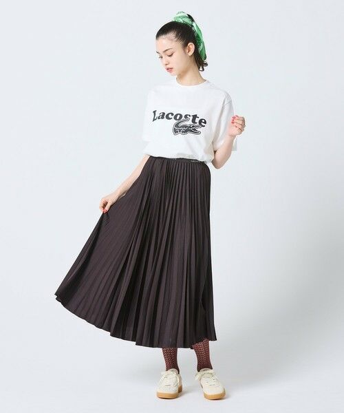 LACOSTE / ラコステ Tシャツ | 【オンライン限定】鹿の子地リラックスフィットTシャツ | 詳細7