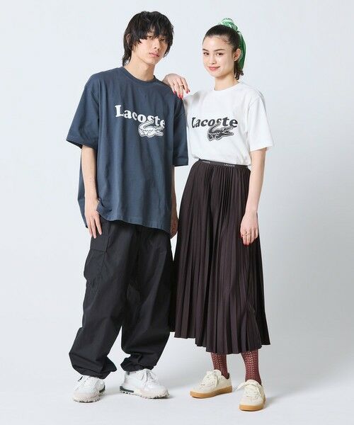 LACOSTE / ラコステ Tシャツ | 【オンライン限定】鹿の子地リラックスフィットTシャツ | 詳細12