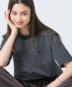 LACOSTE / ラコステ Tシャツ | 【オンライン限定】LACOSTE  ボーダー リンガーネック 半袖Tシャツ