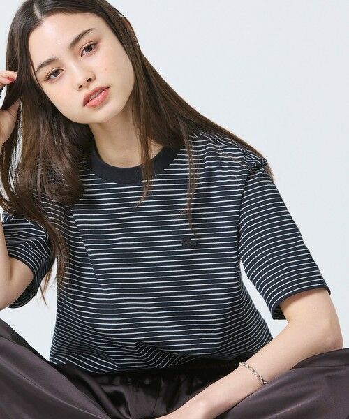 LACOSTE / ラコステ Tシャツ | 【オンライン限定】LACOSTE  ボーダー リンガーネック 半袖Tシャツ | 詳細3