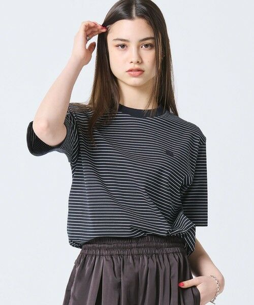 LACOSTE / ラコステ Tシャツ | 【オンライン限定】LACOSTE  ボーダー リンガーネック 半袖Tシャツ | 詳細8