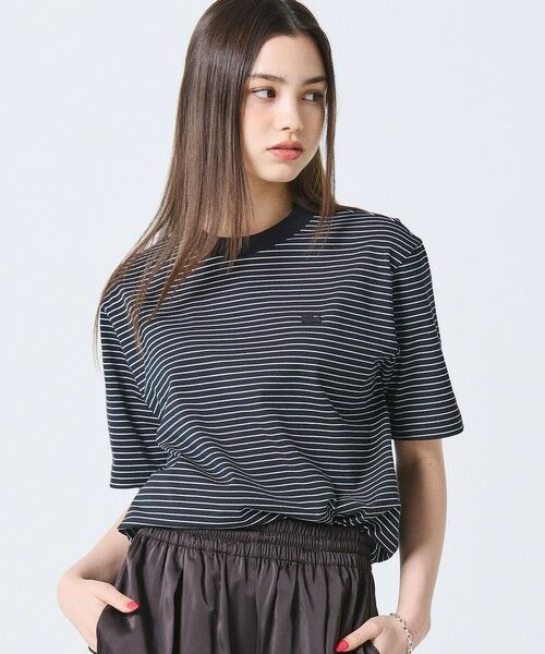 LACOSTE / ラコステ Tシャツ | 【オンライン限定】LACOSTE  ボーダー リンガーネック 半袖Tシャツ | 詳細9