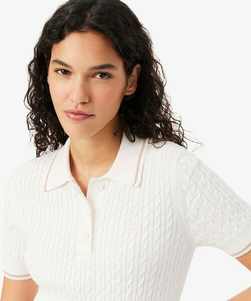 LACOSTE / ラコステ ニット・セーター | ケーブルニットポロシャツ | 詳細4