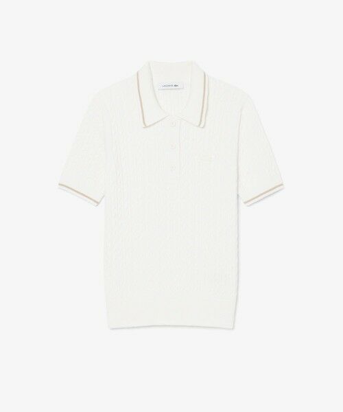 LACOSTE / ラコステ ニット・セーター | ケーブルニットポロシャツ | 詳細7
