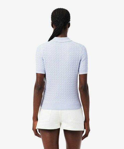 LACOSTE / ラコステ ニット・セーター | ケーブルニットポロシャツ | 詳細16
