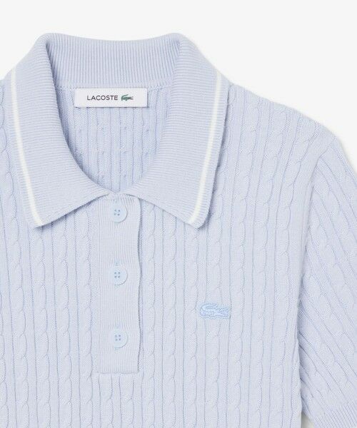 LACOSTE / ラコステ ニット・セーター | ケーブルニットポロシャツ | 詳細18