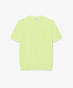 LACOSTE / ラコステ カーディガン・ボレロ | ケーブルニット ハーフスリーブカーディガン