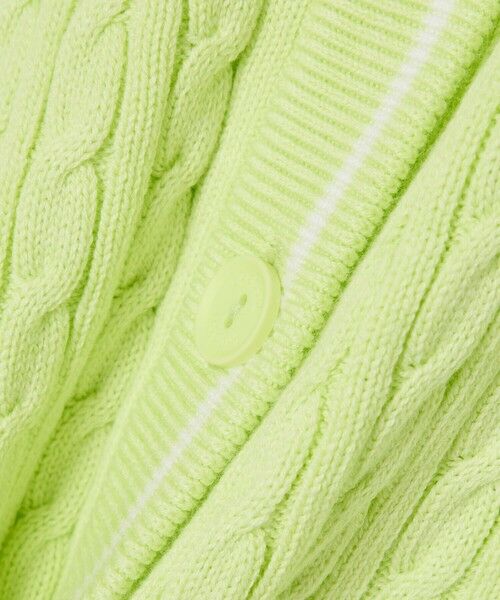 LACOSTE / ラコステ カーディガン・ボレロ | ケーブルニット ハーフスリーブカーディガン | 詳細5