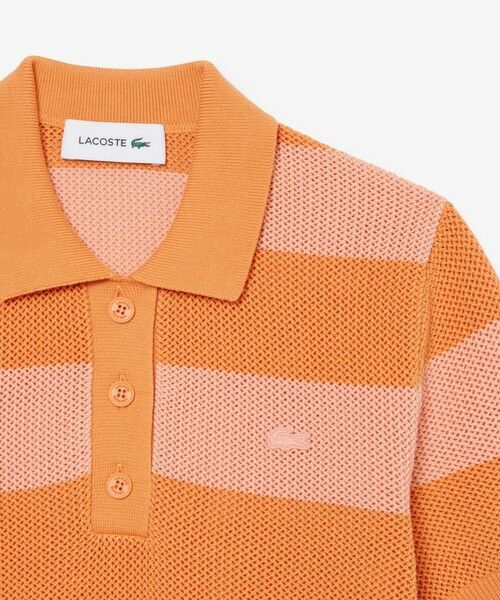 LACOSTE / ラコステ ニット・セーター | ファットボーダーメッシュニットポロシャツ | 詳細4