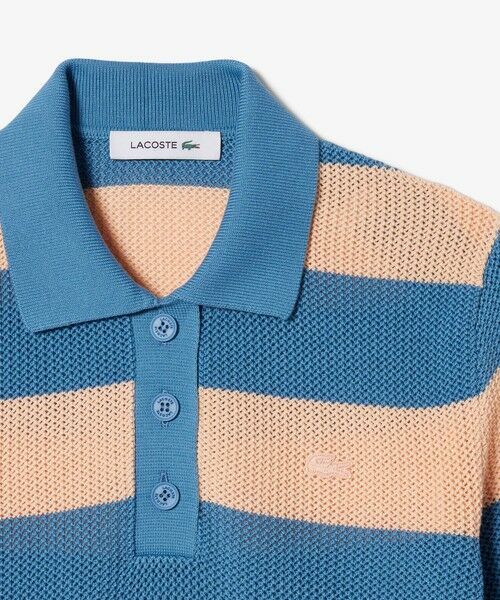 LACOSTE / ラコステ ニット・セーター | ファットボーダーメッシュニットポロシャツ | 詳細10