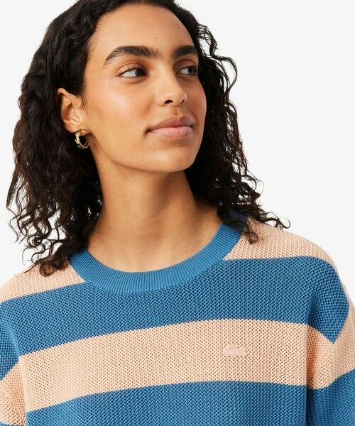 LACOSTE / ラコステ ニット・セーター | ファットボーダーメッシュニットTシャツ | 詳細2