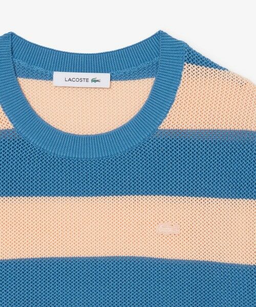 LACOSTE / ラコステ ニット・セーター | ファットボーダーメッシュニットTシャツ | 詳細5