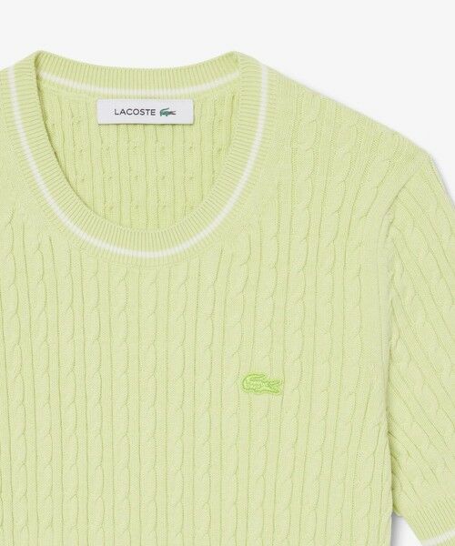 LACOSTE / ラコステ ニット・セーター | ケーブルニットハーフスリーブTシャツ | 詳細6