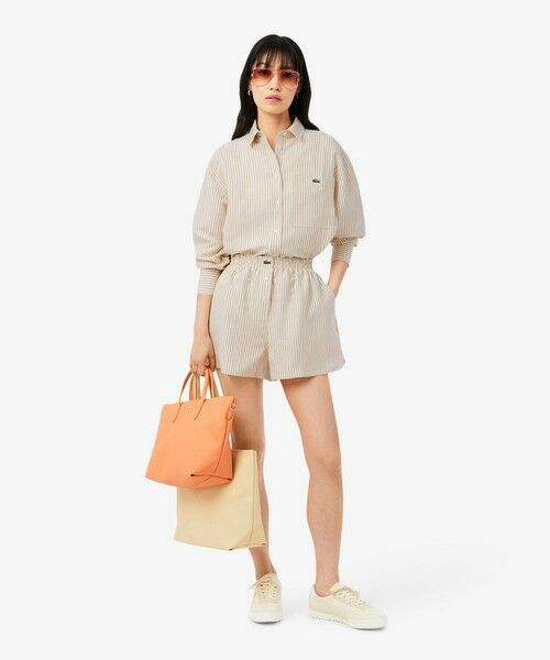 LACOSTE / ラコステ シャツ・ブラウス | リネン×リヨセルブレンド オーバーサイズストライプシャツ | 詳細7
