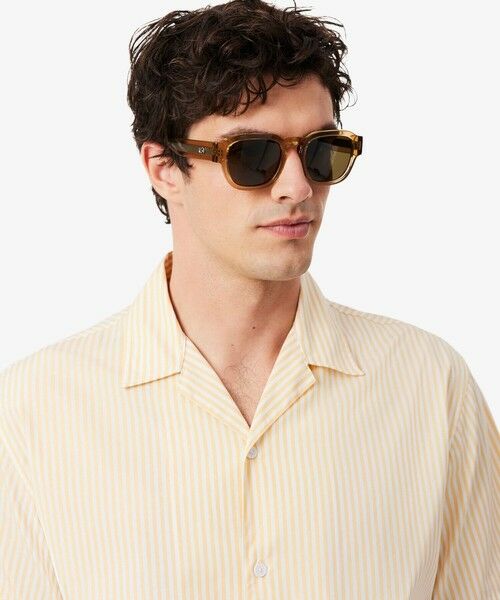 LACOSTE / ラコステ シャツ・ブラウス | ストライプ&ワニグラフィック オープンカラーシャツ | 詳細4