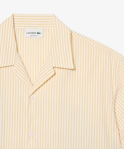 LACOSTE / ラコステ シャツ・ブラウス | ストライプ&ワニグラフィック オープンカラーシャツ | 詳細7