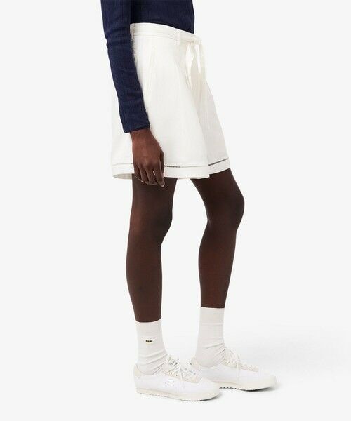 LACOSTE / ラコステ ショート・ハーフ・半端丈パンツ | リヨセル×リネンブレンドベルテッドバミューダショーツ タックショーツ | 詳細3